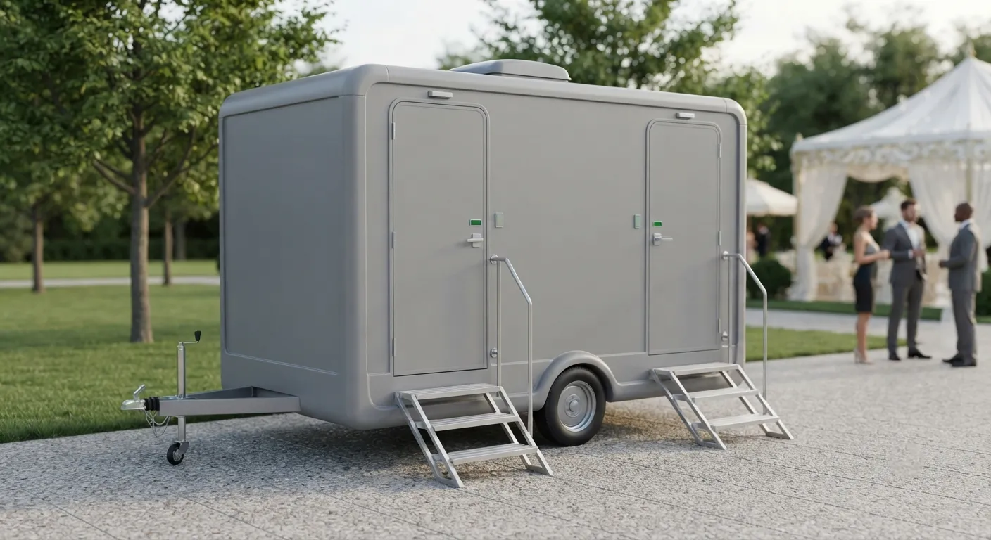 2 Stall Restroom Trailer in Yonkers, NY